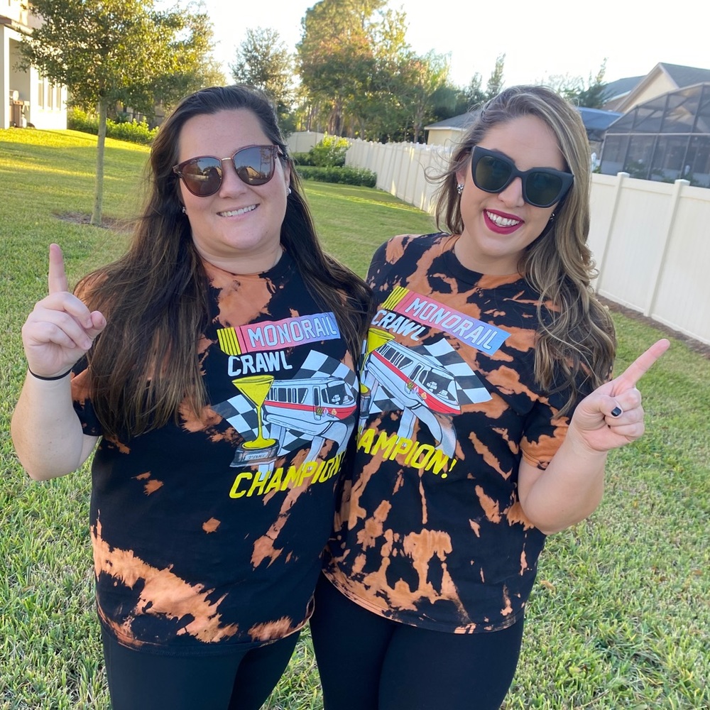 Monorail Crawl Lost Bros Custom Dyed Shirt